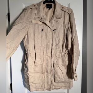 BANANA REPUBLIC Women’s SAFARI Ivory Linen Jacket